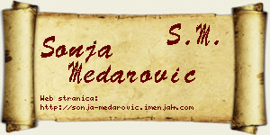 Sonja Medarović vizit kartica